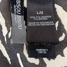 Load image into Gallery viewer, Bisou Bisou Beach Cover Up Leopard Print Mid Length Robe Size Large