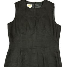 Load image into Gallery viewer, Talbots Black 100% Linen and Polyester Sleeveless Dress Size 16