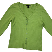 Load image into Gallery viewer, Vintage August Silk Green Long Sleeves Top Size Large