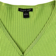 Load image into Gallery viewer, Vintage August Silk Green Long Sleeves Top Size Large
