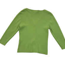 Load image into Gallery viewer, Vintage August Silk Green Long Sleeves Top Size Large