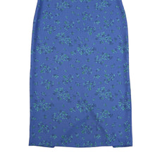 Load image into Gallery viewer, Leslie Faye Dresses Petite Blue Floral Sleeveless Dress Size 12P