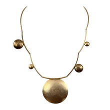 Load image into Gallery viewer, Claudia Lobao Modernist Necklace Earring Set 12"