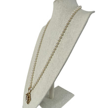 Load image into Gallery viewer, Vintage SAL Pearl with Pendant Floral Necklace High Quality Faux Costume Jewelry