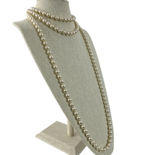 Load image into Gallery viewer, Vintage Pearl Necklace High Quality Faux Costume Jewelry 35.5"