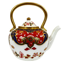 Load image into Gallery viewer, Royal Crown Derby Miniature Teapot Old Imari