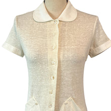 Load image into Gallery viewer, Vintage Gel Bien Ivory Tweed Coat Mini Dress