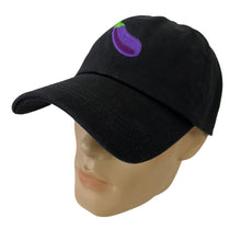 Load image into Gallery viewer, Black Eggplant Emoji Dad Hat Adjustable