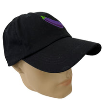 Load image into Gallery viewer, Black Eggplant Emoji Dad Hat Adjustable