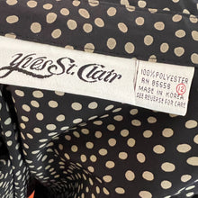 Load image into Gallery viewer, Vintage Yves St. Clair Buttons Up Blouse Polka Dots Prints Long Sleeve Shirt