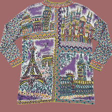 Load image into Gallery viewer, 1980s Missoni for Bloomingdale’s "Paris Visual Diary" Intarsia Sweater
