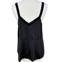 Load image into Gallery viewer, VTG Black Lace Trim Cami Size 40