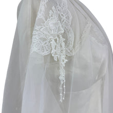 Load image into Gallery viewer, VTG White Lace Baby Doll Nighty Set Size Small