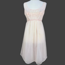 Load image into Gallery viewer, Vanity Fair 50s Chiffon & Lace Nightgown