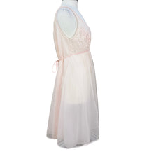 Load image into Gallery viewer, Vanity Fair 50s Chiffon & Lace Nightgown Size 36