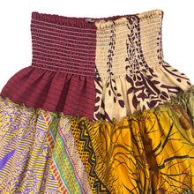 Load image into Gallery viewer, What Women Wear Colorful Art Silk Boho Maxi Skirt One Size