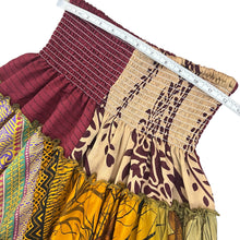 Load image into Gallery viewer, What Women Wear Colorful Art Silk Boho Maxi Skirt One Size