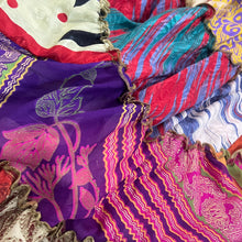 Load image into Gallery viewer, What Women Wear Colorful Art Silk Boho Maxi Skirt One Size