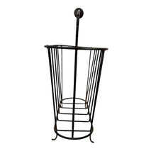 Load image into Gallery viewer, Mid Century Iron Magazine Rack