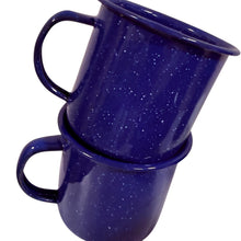 Load image into Gallery viewer, True Vintage Blue Speckled Camp Mug & Bowl Set of 4