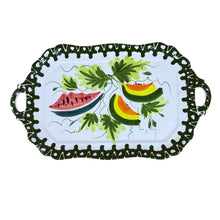 Load image into Gallery viewer, Vintage Italy Hand Painted Melons Serving Platter