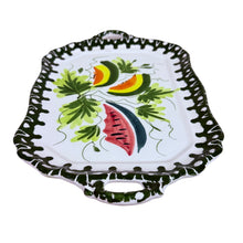 Load image into Gallery viewer, Vintage Italy Hand Painted Melons Serving Platter