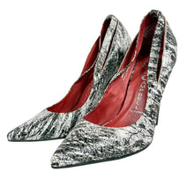 Load image into Gallery viewer, Jeffrey Campbell Ibiza Theodora Pump 8.5 Black White Splattered