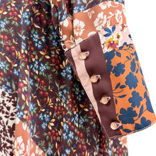 Load image into Gallery viewer, Nanette Lepore Patchwork Midi A-line Dress Size 2