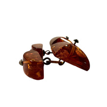 Load image into Gallery viewer, Vintage Baltic Amber Cufflinks 875 Silver