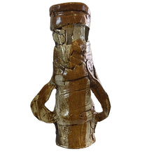 Load image into Gallery viewer, 1970s Tall Primitive Pottery Vase 17" Signed By Artist