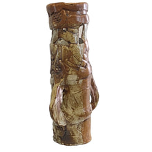 Load image into Gallery viewer, 1970s Tall Primitive Pottery Vase 17" Signed By Artist