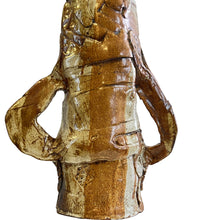 Load image into Gallery viewer, 1970s Tall Primitive Pottery Vase 17" Signed By Artist
