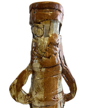 Load image into Gallery viewer, 1970s Tall Primitive Pottery Vase 17" Signed By Artist