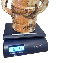 Load image into Gallery viewer, 1970s Tall Primitive Pottery Vase 17" Signed By Artist