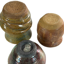 Load image into Gallery viewer, 1970s Signed Studio Art Pottery Mug Picher 3 Pcs Set