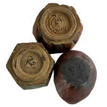 Load image into Gallery viewer, Studio Art Pottery Mini Plant Pot Trio Signed and Dated One of A Kind