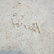 Load image into Gallery viewer, Vintage Studio Art Pottery Freestyle Spiral Glaze Brown Yellow Ashtray Signed By Artist