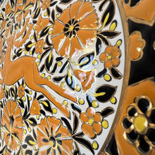 Load image into Gallery viewer, Vintage Midcentury Leaping Deer Round Wall Art Paradisi Rhodes Keramik