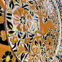 Load image into Gallery viewer, Vintage Midcentury Leaping Deer Round Wall Art Paradisi Rhodes Keramik