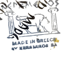 Load image into Gallery viewer, Vintage Midcentury Leaping Deer Round Wall Art Paradisi Rhodes Keramik