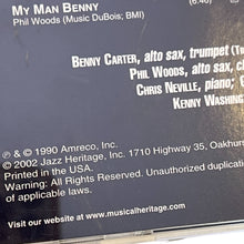 Load image into Gallery viewer, Benny Carter My Man Benny Phil Wood My Man Phil Jazz Society