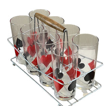 Load image into Gallery viewer, Vintage Playing Card Suit Highball Glasses 8 Pieces