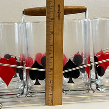 Load image into Gallery viewer, Vintage Playing Card Suit Highball Glasses 8 Pieces