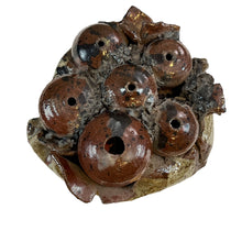Load image into Gallery viewer, Vintage Handcrafted Glazed Pottery Sculpture Incense Burner Holder