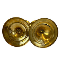 Load image into Gallery viewer, Vintage 1890s Pair of VICTORIAN Solid Brass Candle Holder