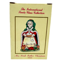 Load image into Gallery viewer, The International Santa Claus Collection Mrs Irish Father Christmas Figurine 1992 4.5"