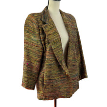 Load image into Gallery viewer, Vintage Metallic Women Blazer Size S