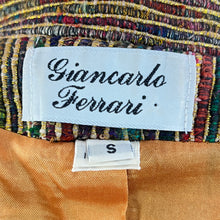 Load image into Gallery viewer, Vintage Metallic Women Blazer Size S