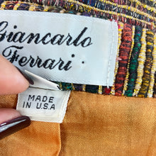 Load image into Gallery viewer, Vintage Metallic Women Blazer Size S