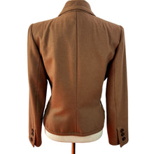 Load image into Gallery viewer, Vintage Oscar De La Renta Brown Wool Blazer Jacket Size Small